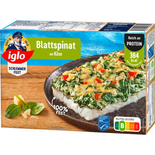 MSC Iglo Schlemmer-Filet Blattspinat 380g