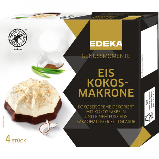 EDEKA Genussmomente Eis Kokosmakronen 4x70ml