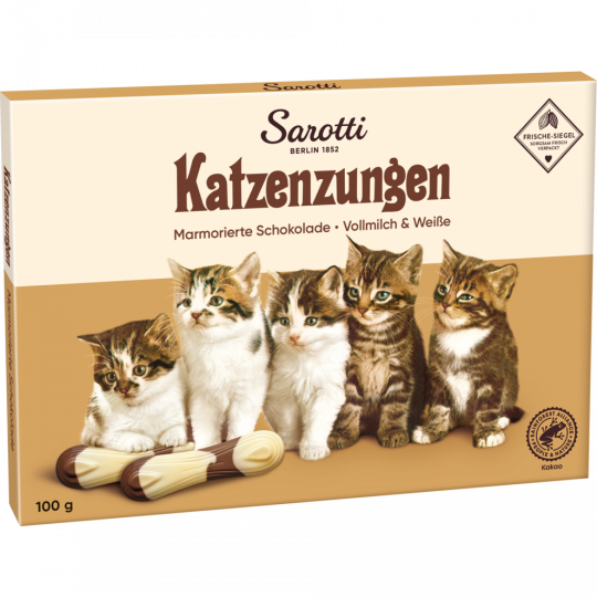 Sarotti Katzenzungen marmoriert Vollmilch & Weiße 100g