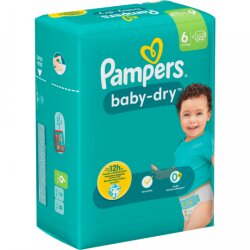 Pampers Baby Dry Extra Large Windeln Gr.6 13-18kg...