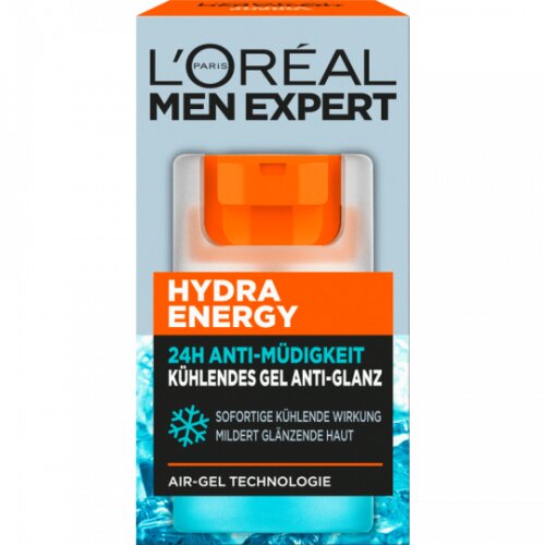 Loreal Men Hydra Energy kühlendes Feuchtigkeitsgel Gesicht 50ml