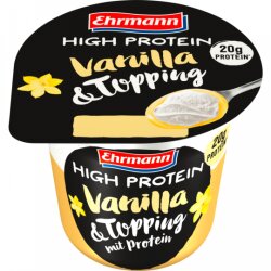 Ehrmann High Protein Pudding Vanille mit Protein Topping...