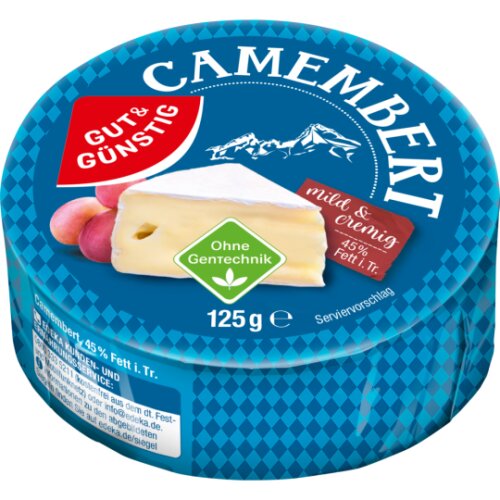 GUT&GÜNSTIG Camembert 45% 125g