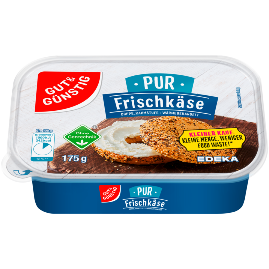 GUT&GÜNSTIG Frischkäse Natur 66% Kleiner Kauf 175g