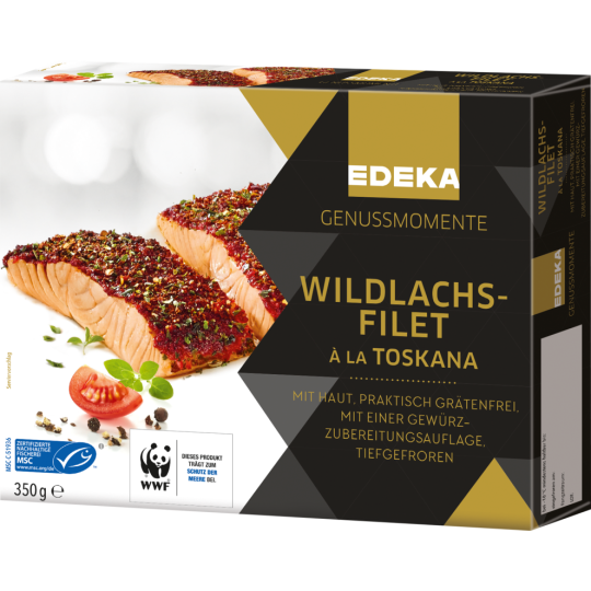MSC EDEKA Genussmomente Wildlachsfilet mit Haut Toskana 350g