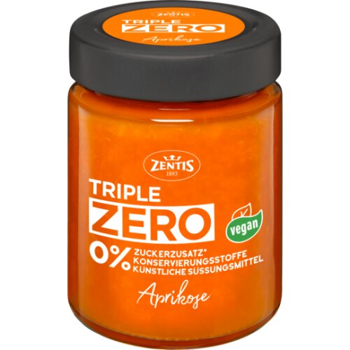 Zentis Triple Zero Fruchtaufstrich Aprikose 185g