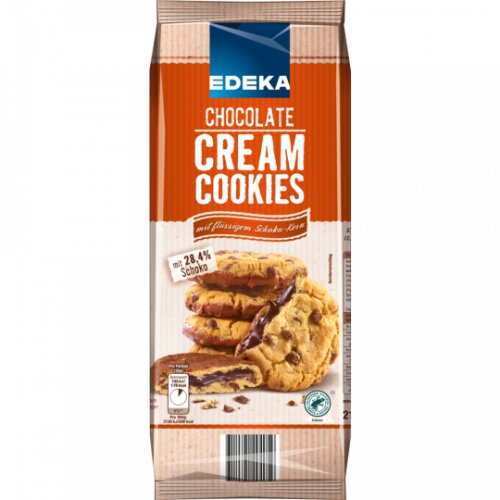 EDEKA Cookies Chocolate Cream mit flüssigem Schoko-Kern 210g