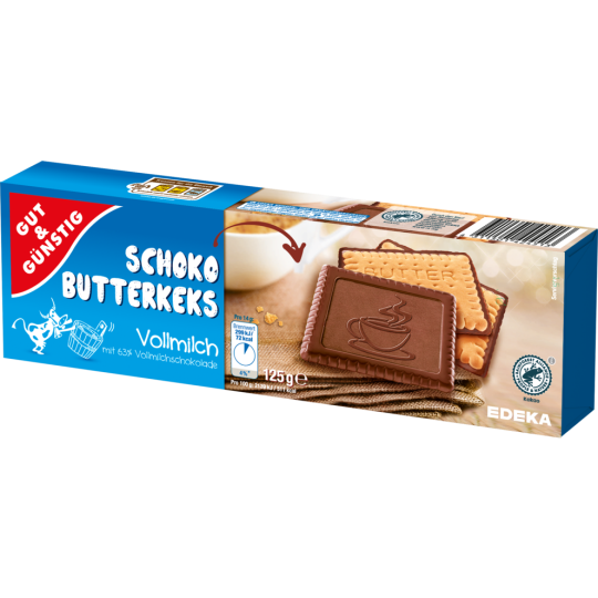 GUT&GÜNSTIG Schoko Butterkeks Vollmilch 125g