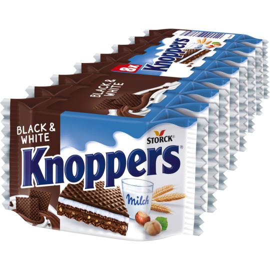 Knoppers Black & White 8ST 200g