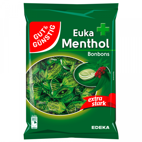 GUT&GÜNSTIG Eukalyptus Menthol Bonbons 300g