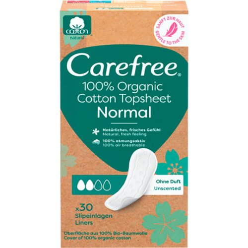 Carefree Slipeinlagen Organic Cotton Normal 30ST