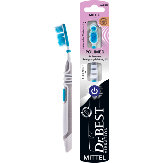 Dr.Best Vibration Polimed Zahnbürste mittel