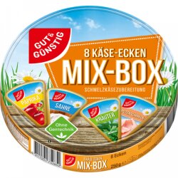 GUT&GÜNSTIG Schmelzkäseecken Mix 52% 250g