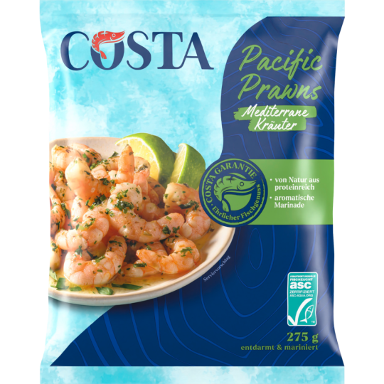ASC Costa Pacific Prawns Mediterrane Kräuter 275g
