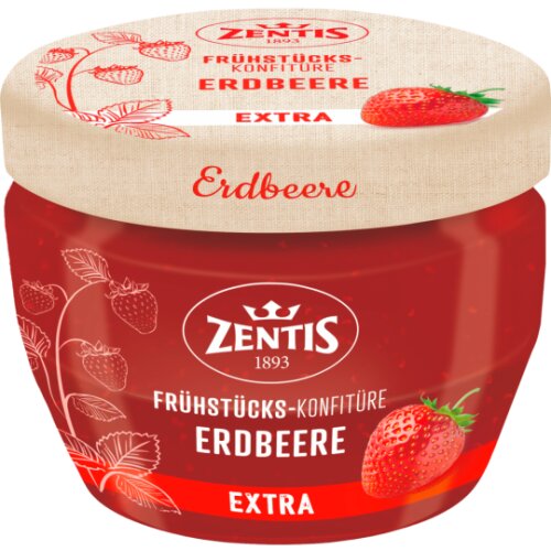 Zentis Frühstücks-Konfitüre Extra Erdbeere 340g