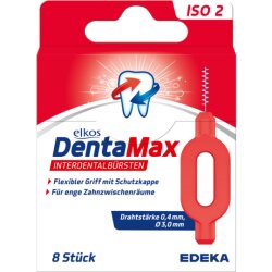 EDEKA elkos DentaMax Interdentalbürsten ISO2 rot 8ST