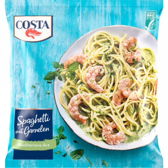 ASC Costa Spaghetti mit Garnelen mediterrane Kräuter 450g
