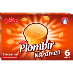 Dovgan Plombir Eiskrem Karamell 6x120ml