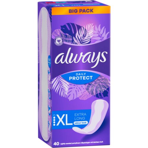Always Daily Protect Extra Long Slipeinlagen mit leichtem Duft Big Pack 40ST