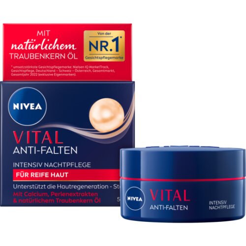 Nivea Vital Anti-Falten Intensiv Nachtpflege für Reife Haut 50ml