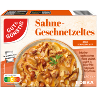 GUT&GÜNSTIG Sahne-Geschnetzeltes Schweizer Art 450g