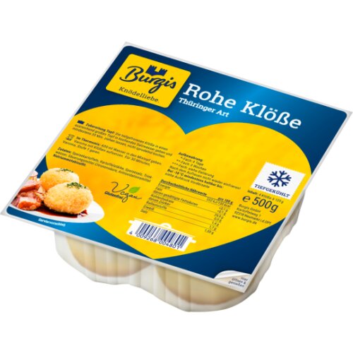 Burgis Rohe Klöße Thüringer Art 500g