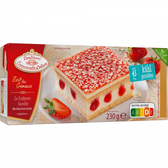 Coppenrath&Wiese Zeit für Genuss Erdbeer-Vanille Blechkuchen 230g