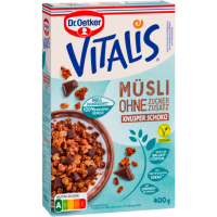 Dr.Oetker Vitalis ohne Zuckerzusatz Knusper Schoko 400g