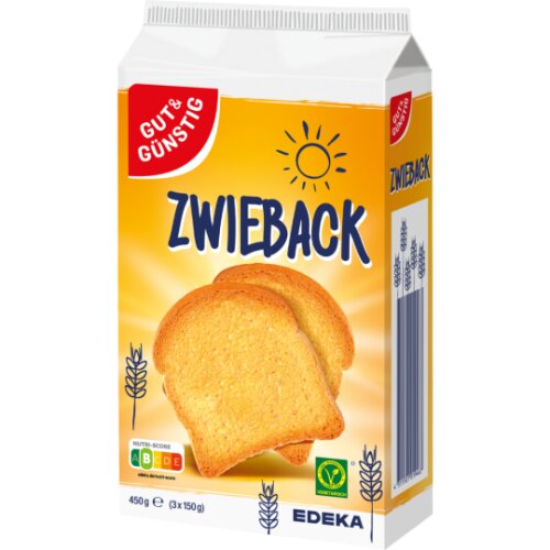 GUT&GÜNSTIG Zwieback 450g