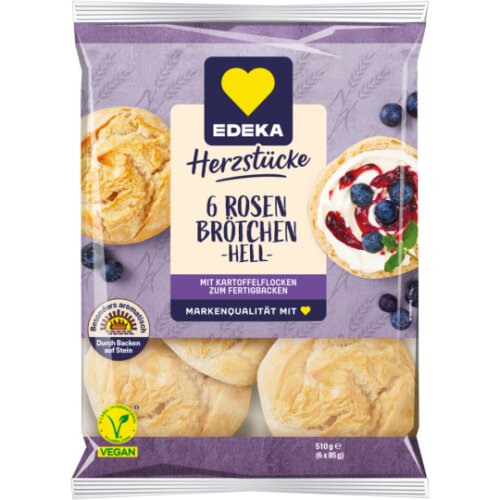 EDEKA Rosenbrötchen hell 6ST 510g