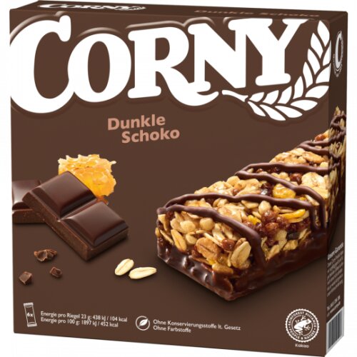 Corny Dunkle Schokolade 6er 138g