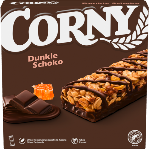 Corny Dunkle Schokolade 6er 138g
