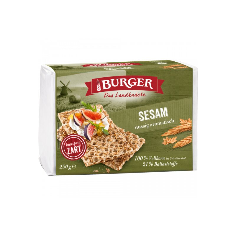 Burger Sesam Knäckebrot 250g - Lebensmittel-Versand.eu | Lebensmittel
