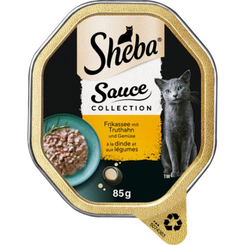 Sheba Sauce Collection Frikassee mit Truthahn und Gemüse 85g