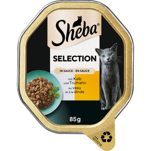 Sheba Selection in Sauce mit Kalb und Truthahn 85g