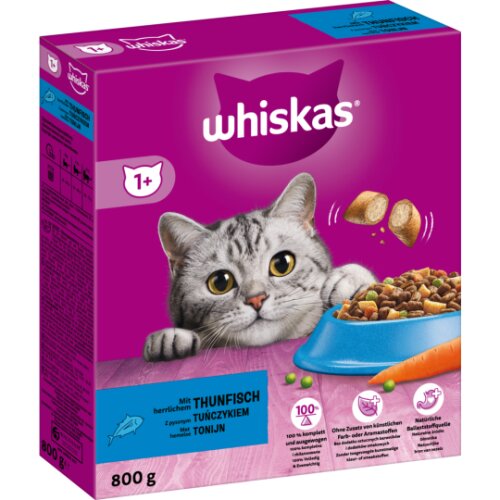 Whiskas 1+ Trocken mit Thunfisch 800g
