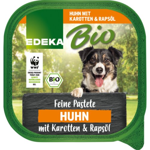 Bio EDEKA Hund Huhn mit Karotten&Rapsöl 300g