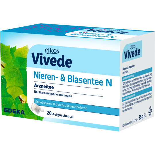 EDEKA elkos VIVEDE Nieren-Blasentee N 20ST 35g