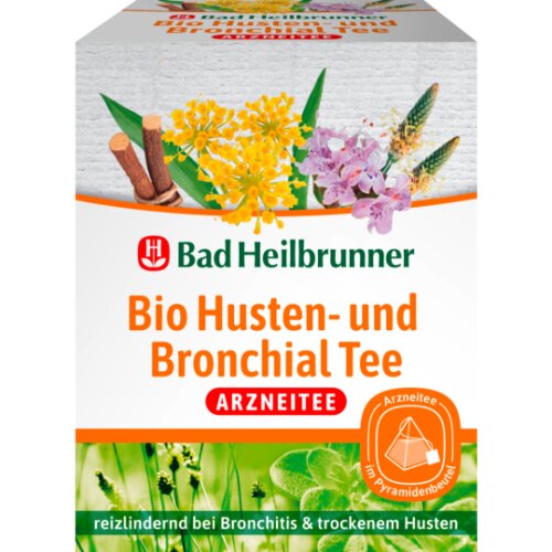 Bad Heilbrunner Bio Husten-&Bronchial Tee 12ST 24g