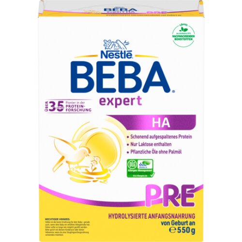 Beba Expert HA Pre Säuglingsanfangsnahrung von Geburt an 550g