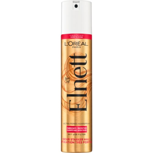 Elnett Ultra-Feines Haarspray Farbschutz Coloriertes Haar sehr starker Halt 300ml