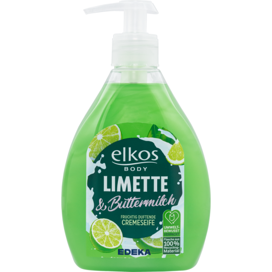 EDEKA elkos Cremeseife Limette & Buttermilch 500ml
