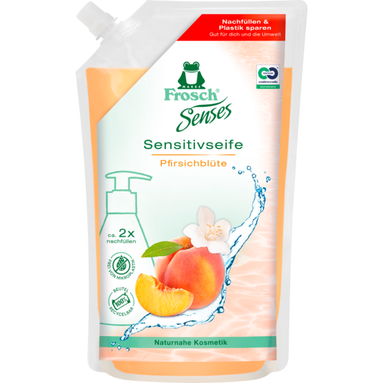 Frosch Cremeseife Senses Pfirsich 500ml