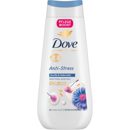 Dove Advanced Care Pflegende Duschcreme Anti-Stress mit Kamille & Hafermilch 225ml
