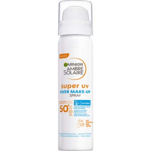 Garnier Ambre Solaire Sensitive expert+ LSF50 Feuchtigkeitsspendendes Schutz-Spray für das Gesicht 75ml