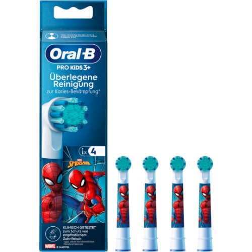 Oral-B Aufsteckzahnbürsten Spiderman/Eiskönigin 4ST