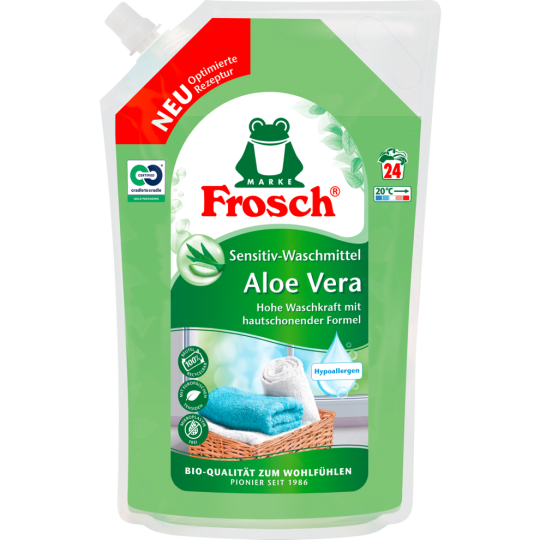 Frosch Waschmittel Sensitiv Aloe Vera 24WL 1,44l
