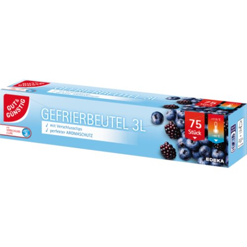 GUT&GÜNSTIG Gefrierbeutel 75x3l