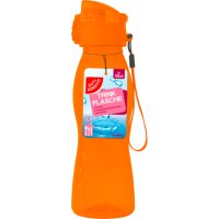 GUT&GÜNSTIG Tritanflasche mit Klickdeckel orange...
