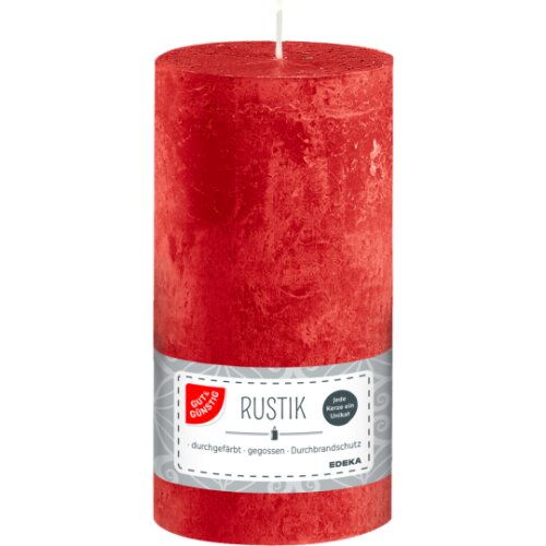 GUT&GÜNSTIG Rustikstumpe rot 16x7cm